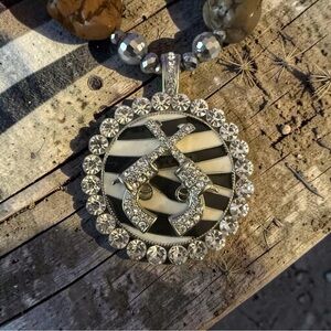 Luxury Mixed Stone Statement Necklace Gold Silver Crystal Pendant 22"